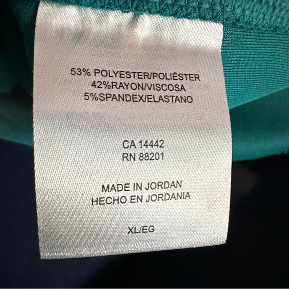 NWT Mondetta Scuba Crewneck Sweatshirt Size XL Teal - Picture 4 of 4